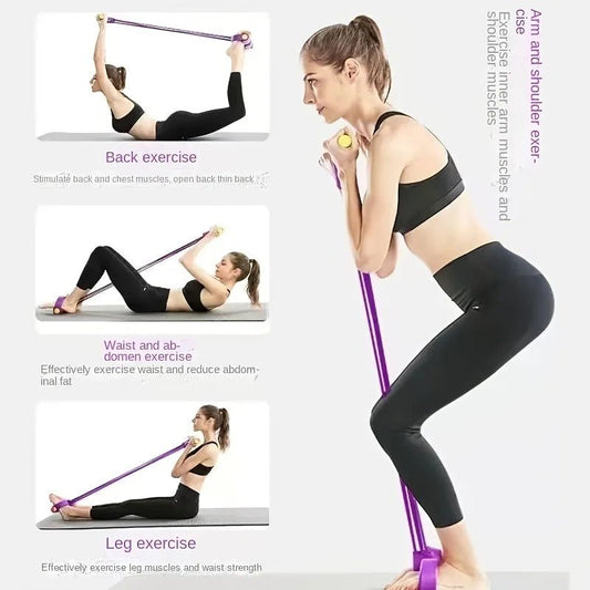 4 Cordas Resistência Elásticas - Treino Abdominal Casa Premium