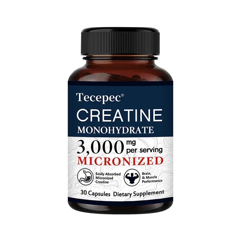 Creatine Monohydrate - Build Muscle, Improve Athletic Performance, Improve Energy Endurance and Promote Recovery - 120 Capsules