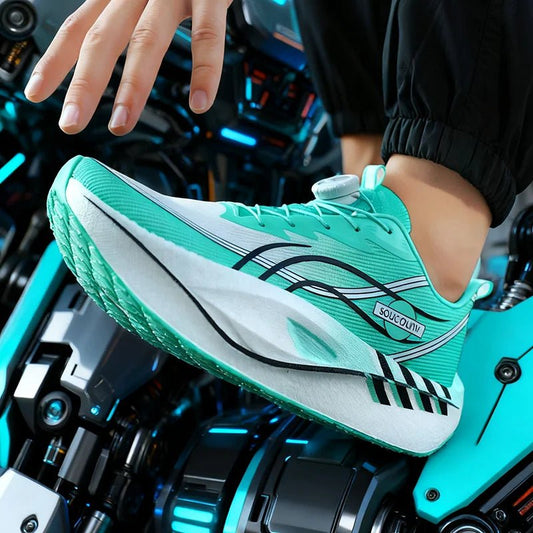 Running Shoes Men Mesh Breathable Cushioning Soft Comfortable Marathon Sneakers Outdoor Gym Trendy Casual Jogging Shoes for Men
