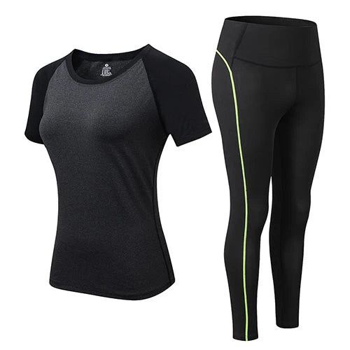 2023 Sports Woman Sportswear Yoga Set Tracksuit For Women Leggings+Gym Top Fitness Gym Suits Sport clothing