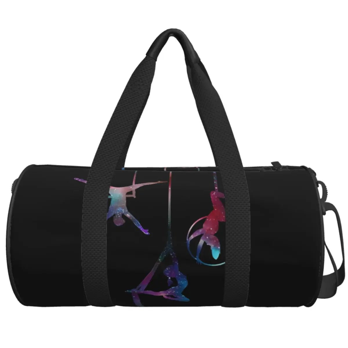 Gym Bag Gymnastics Girl Colorful Pattern Modern Sport Sports Bag with Shoes Couple Weekend Handbag Novelty Travel Fitness Bag