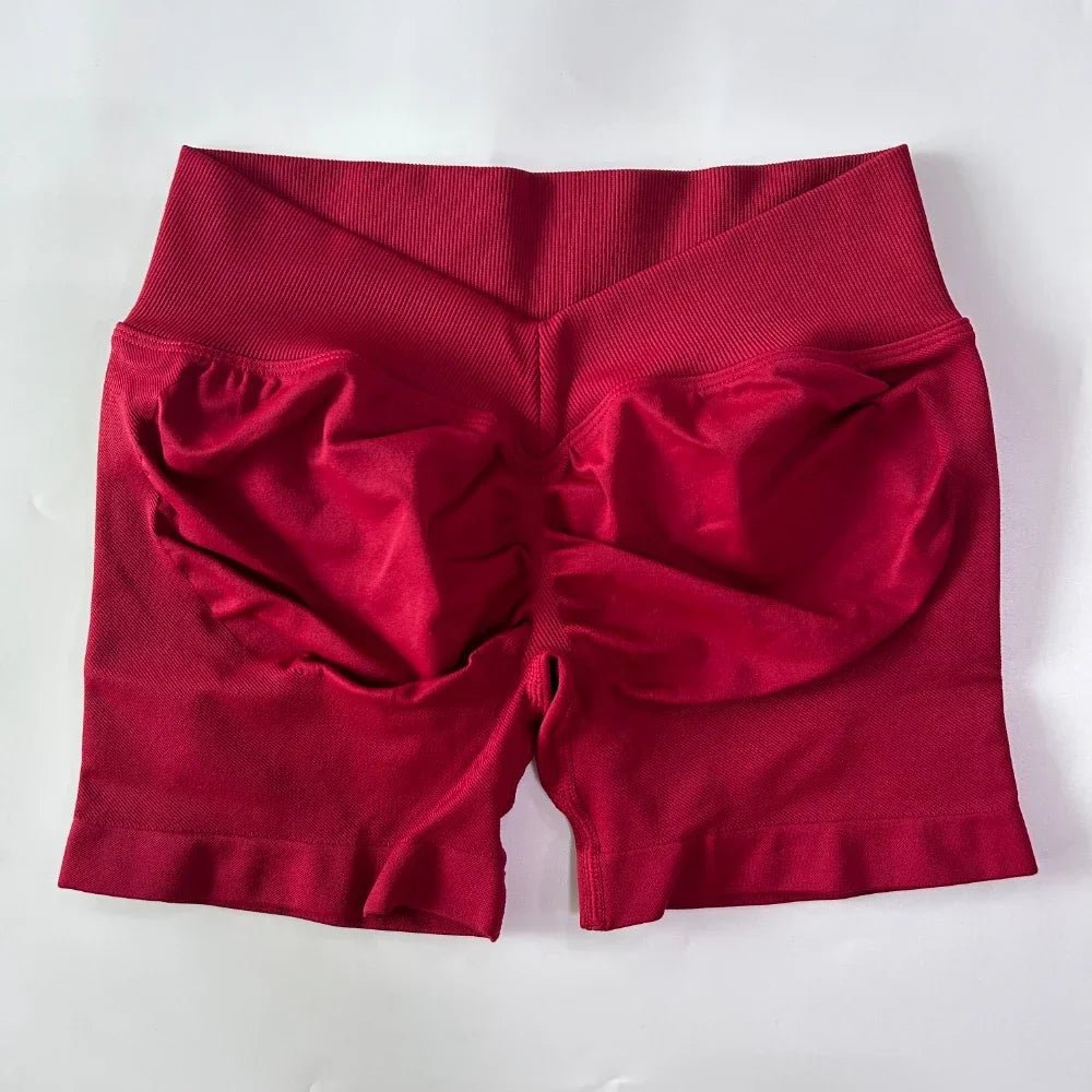 Short Gym Woman V Waist High Waist Fitness Training Yoga Clothing Running Butt Lifting Workout Leggings Cycling Sports Shorts