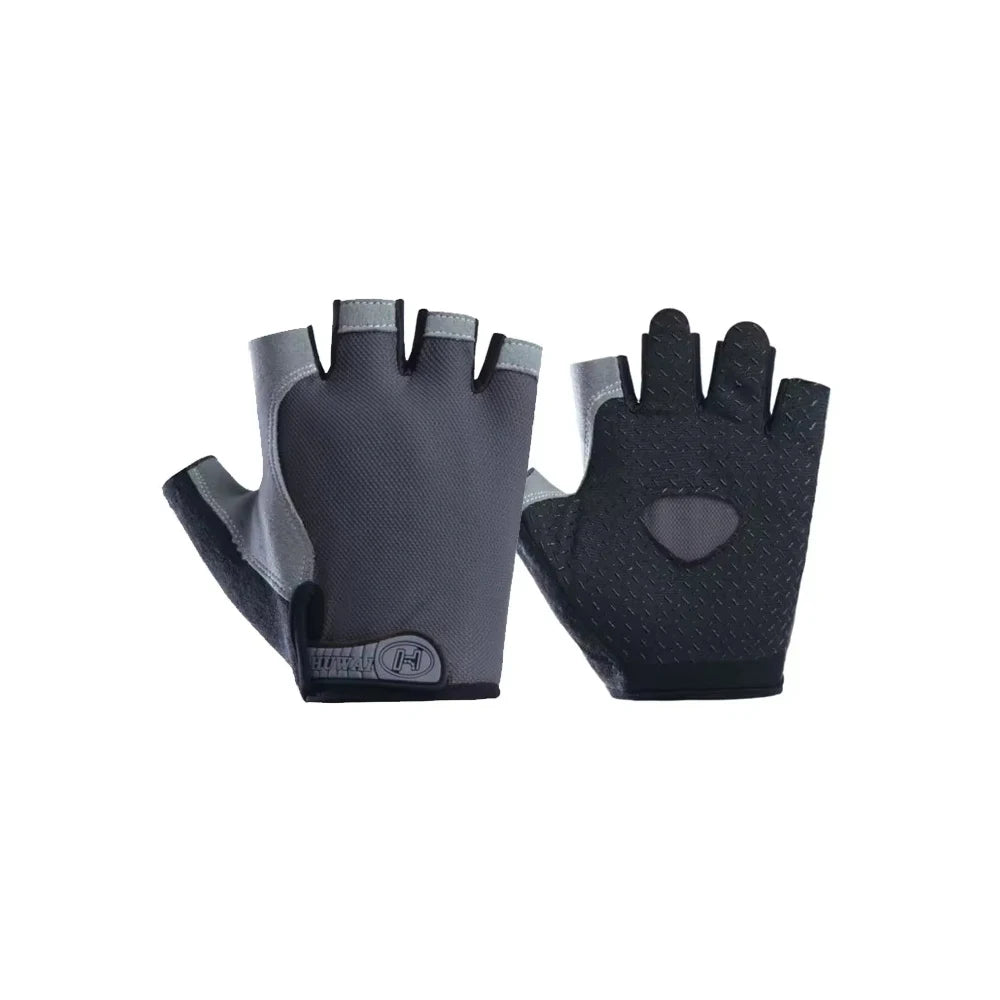 Gym Gloves Woman Men Weight Lifting Crossfit Bodybuilding Dumbbells Glove Anti Slip Fingerless Gloves for Exercise Powerlifting