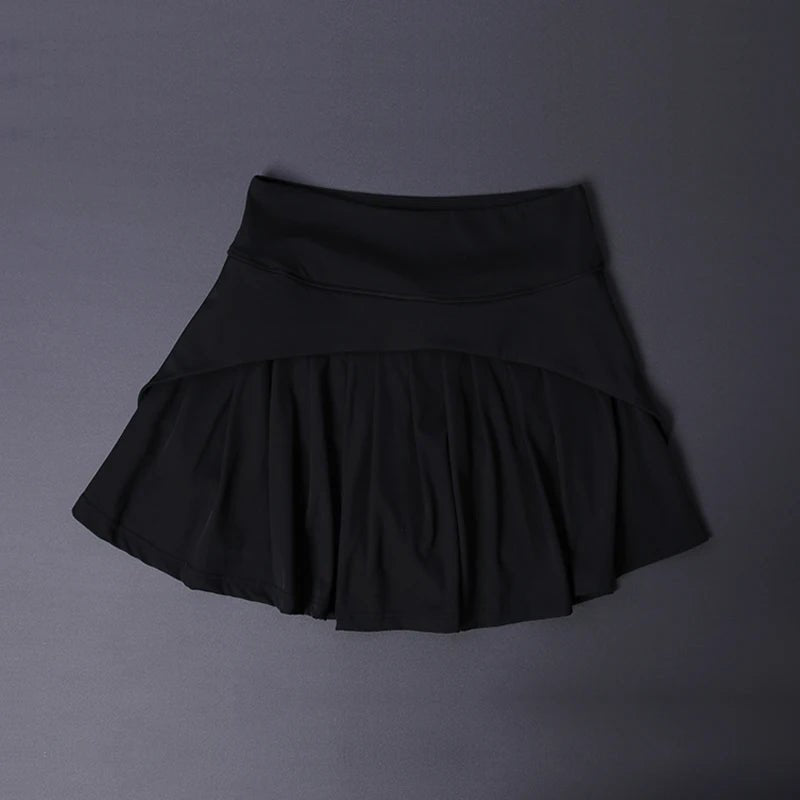 Women's High Waist Flared Skirt - Quick-Dry Pleated Tennis Yoga Skirt for Gym, Slimming Sportswear