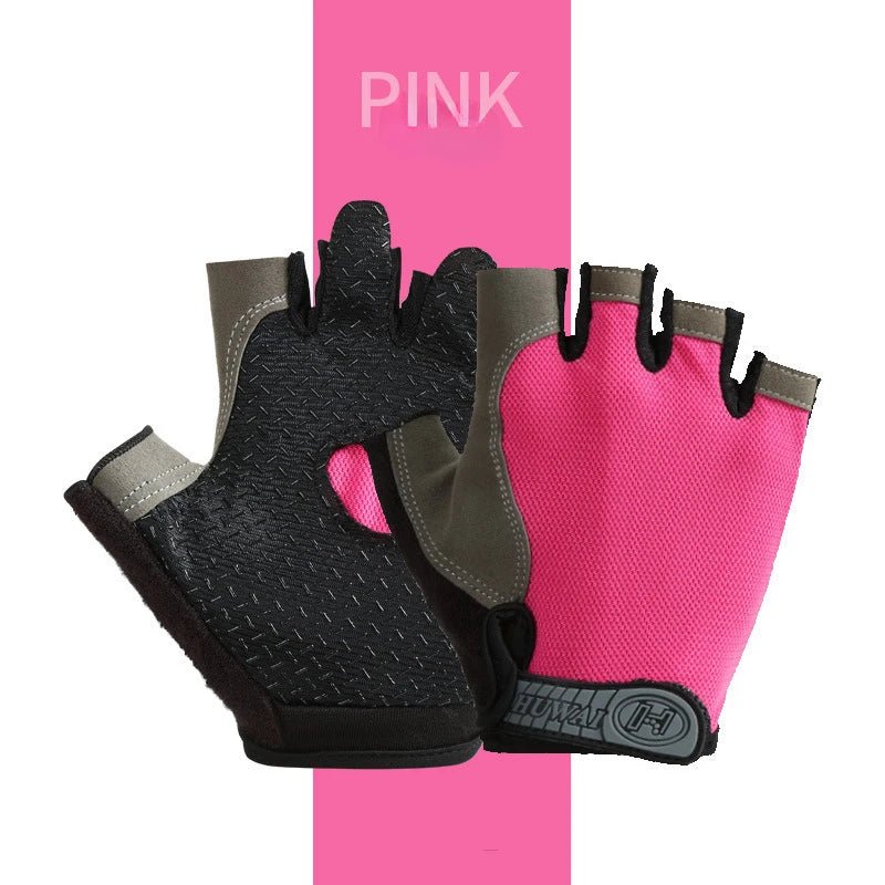 Gym Gloves Woman Men Weight Lifting Crossfit Bodybuilding Dumbbells Glove Anti Slip Fingerless Gloves for Exercise Powerlifting