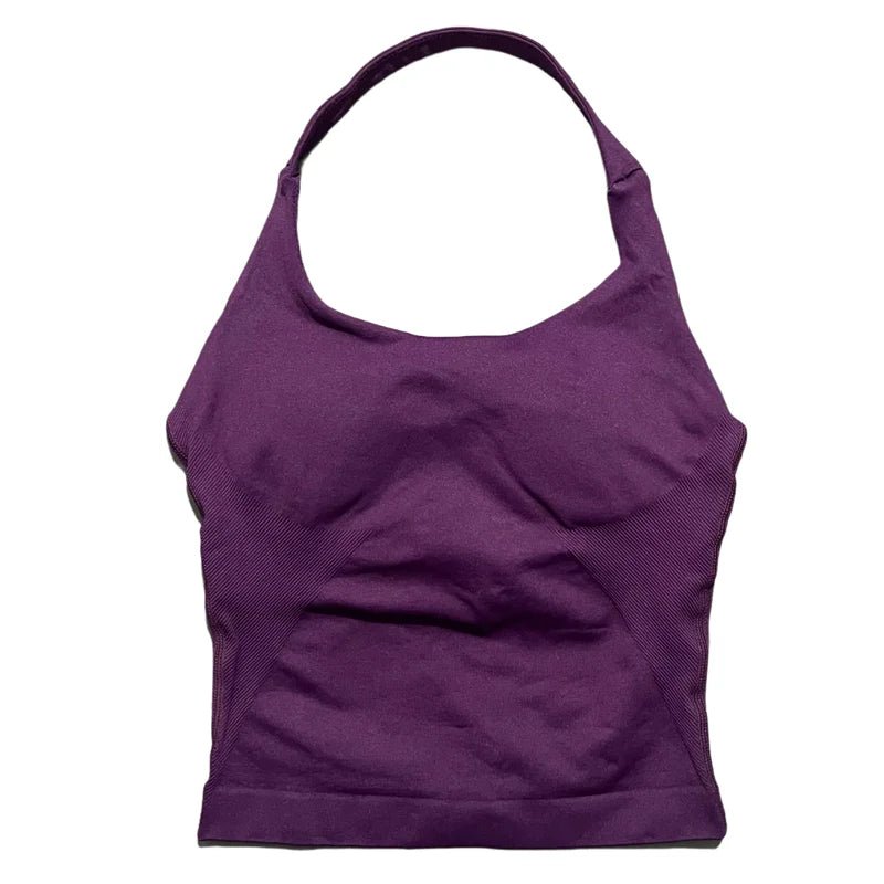 Woman  Yoga Clothing Backless Tank Tops Gym Vest  Push Up Sport Bras Running Vest Workout Tops Activewear Exercise Fitness