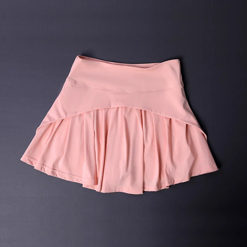 Women's High Waist Flared Skirt - Quick-Dry Pleated Tennis Yoga Skirt for Gym, Slimming Sportswear