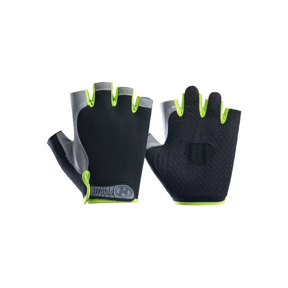 Gym Gloves Woman Men Weight Lifting Crossfit Bodybuilding Dumbbells Glove Anti Slip Fingerless Gloves for Exercise Powerlifting