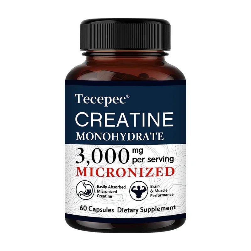 Creatine Monohydrate - Build Muscle, Improve Athletic Performance, Improve Energy Endurance and Promote Recovery - 120 Capsules