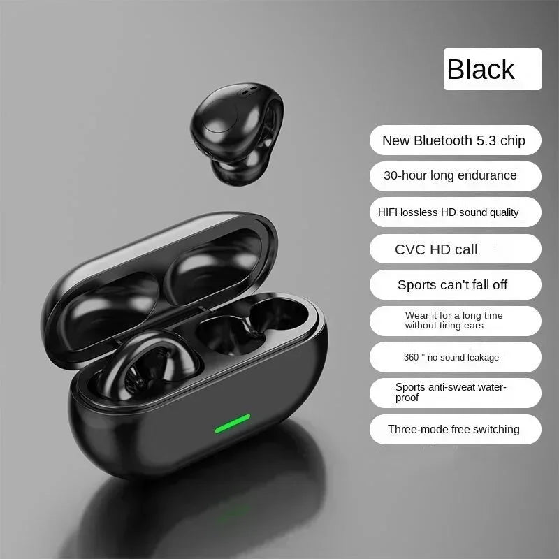 Auscultadores Bluetooth 5.3 Condução Óssea - Desporto Premium