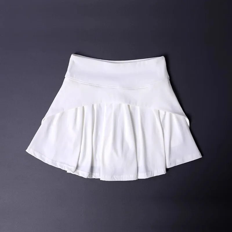 Women's High Waist Flared Skirt - Quick-Dry Pleated Tennis Yoga Skirt for Gym, Slimming Sportswear