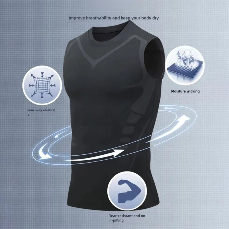 Camisola Sem Mangas Compressão Gym - Bodybuilding Premium