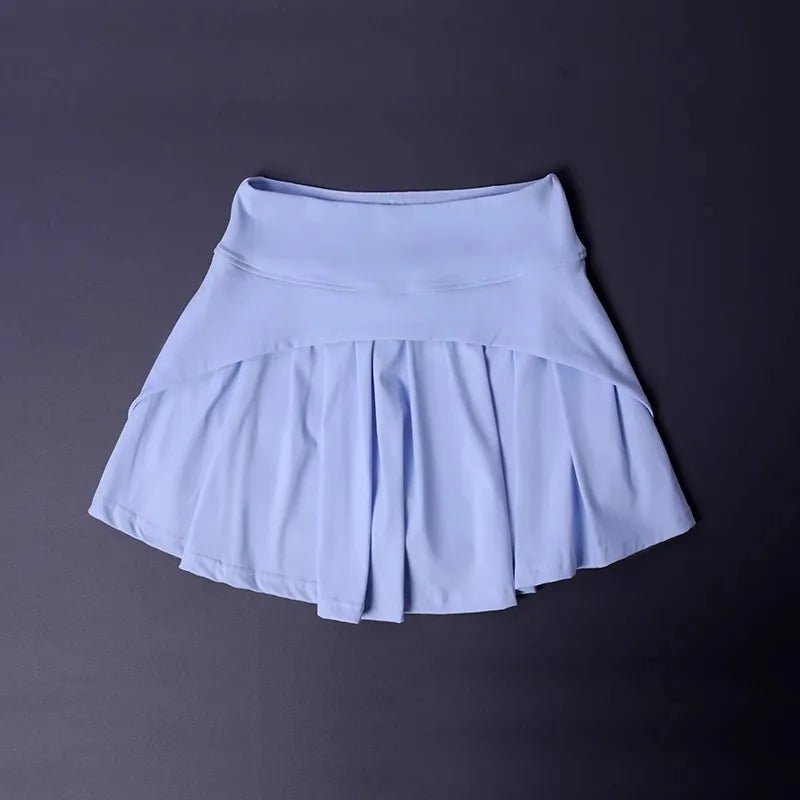 Women's High Waist Flared Skirt - Quick-Dry Pleated Tennis Yoga Skirt for Gym, Slimming Sportswear