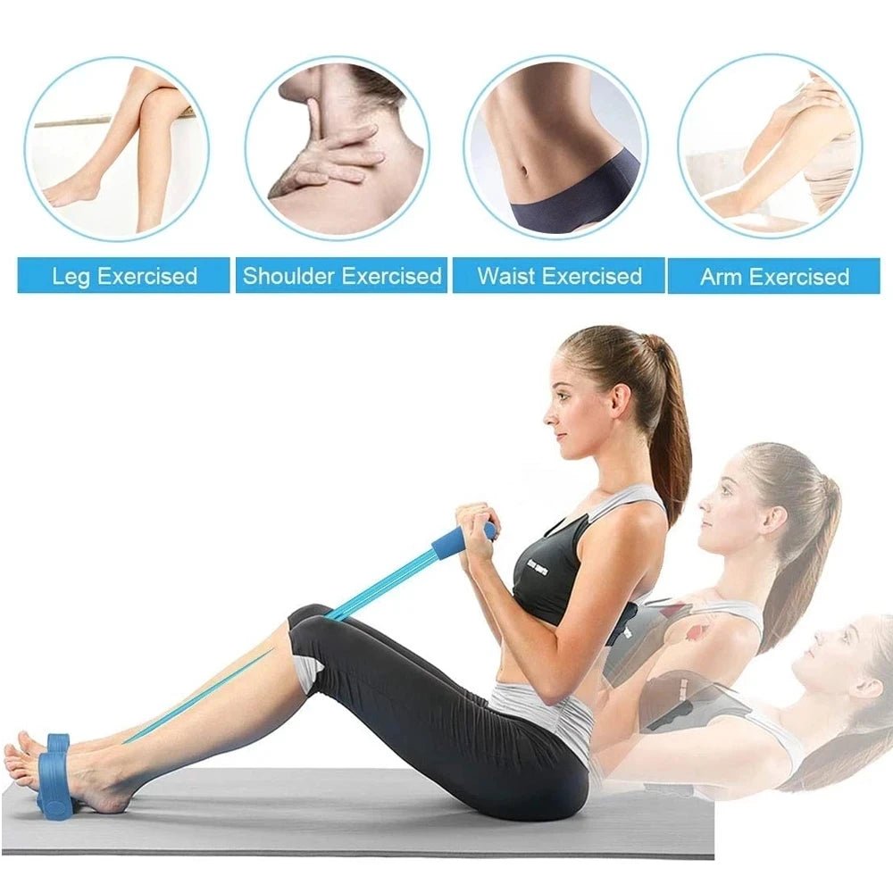 4 Cordas Resistência Elásticas - Treino Abdominal Casa Premium