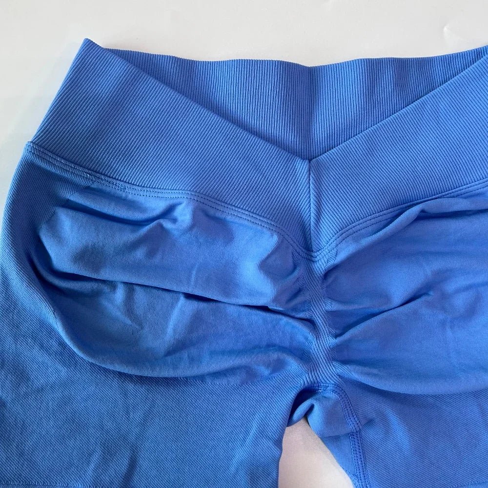Short Gym Woman V Waist High Waist Fitness Training Yoga Clothing Running Butt Lifting Workout Leggings Cycling Sports Shorts