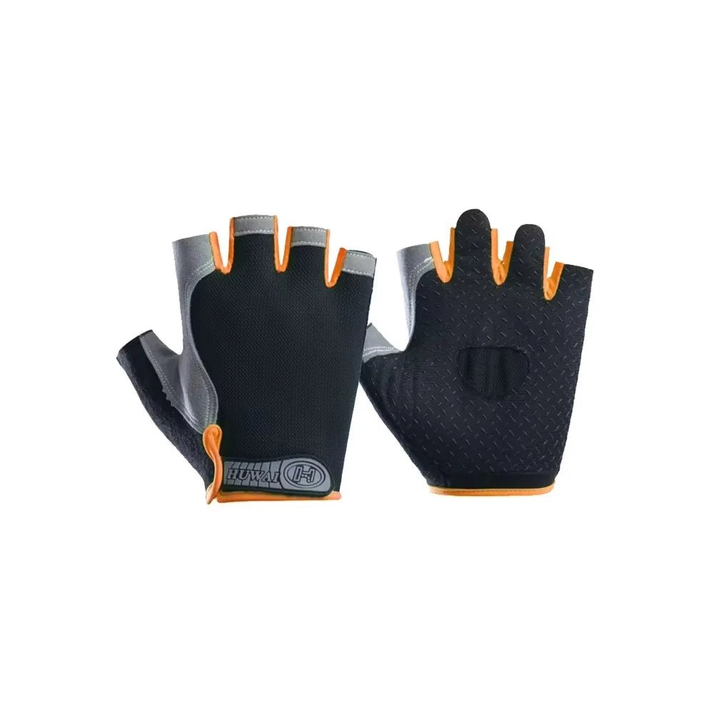 Gym Gloves Woman Men Weight Lifting Crossfit Bodybuilding Dumbbells Glove Anti Slip Fingerless Gloves for Exercise Powerlifting