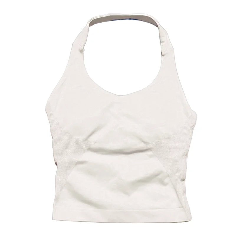 Woman  Yoga Clothing Backless Tank Tops Gym Vest  Push Up Sport Bras Running Vest Workout Tops Activewear Exercise Fitness
